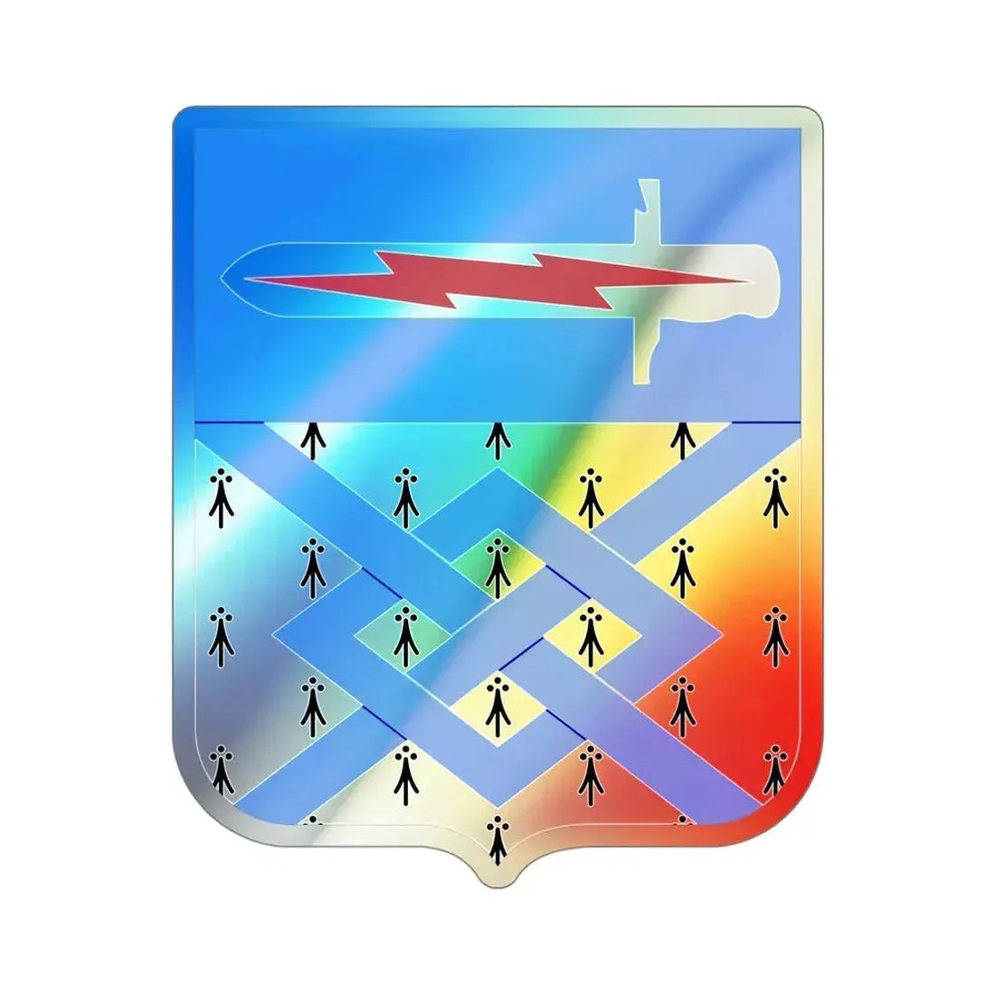 107 Military Intelligence Battalion v2 (U.S. Army) Holographic STICKER Die-Cut Vinyl Decal - The Sticker Space