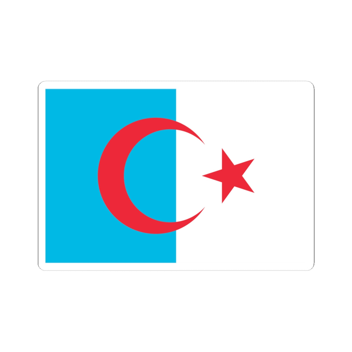 Flag of Syrian Turkomans (Syria) STICKER Vinyl Kiss-Cut Decal
