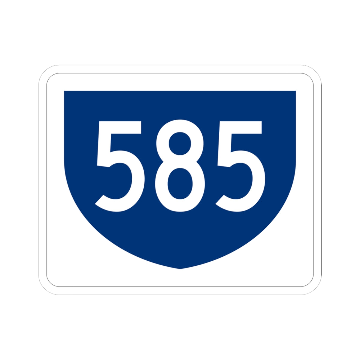 PR primary 585 (Puerto Rico) (Road Sign) STICKER Vinyl Kiss-Cut Decal
