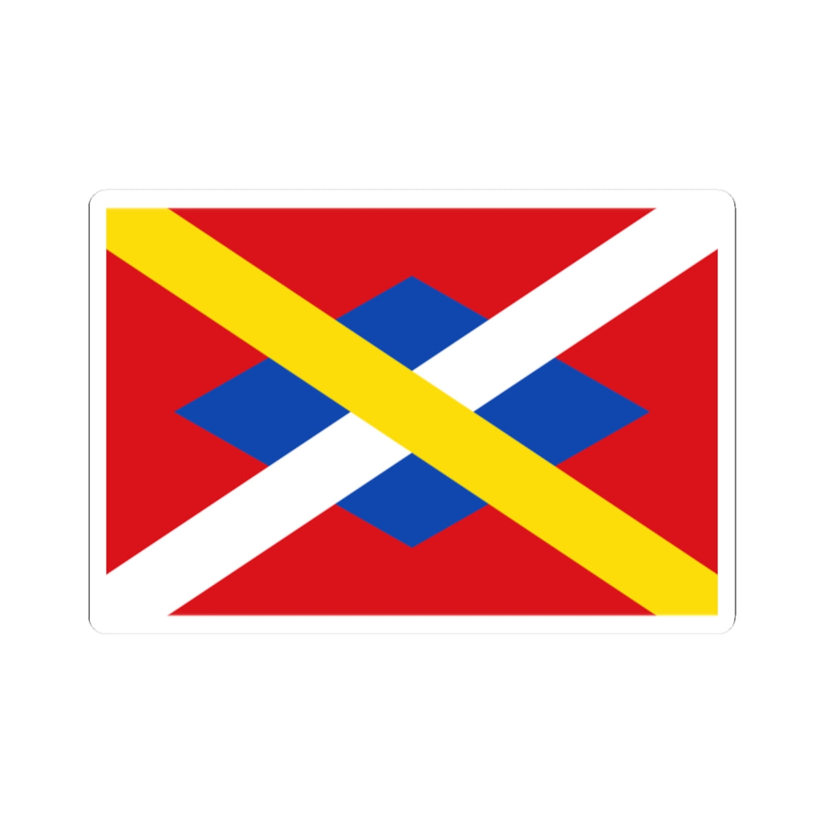 Bandera dAlbanya (Spain) STICKER Vinyl Kiss-Cut Decal