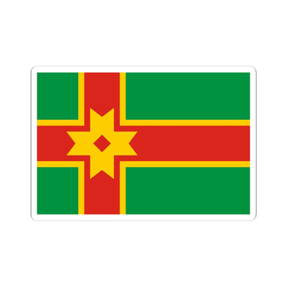 Flag of Likhoslavlsky rayon Tver oblast (Russia) STICKER Vinyl Kiss-Cut Decal