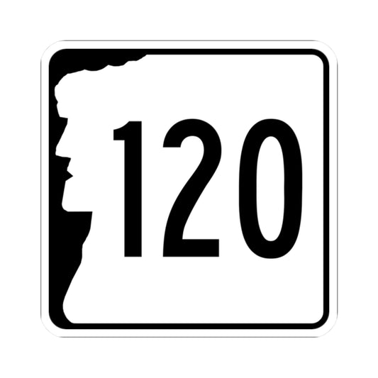 NH Route 120 (New Hampshire) (Road Sign) STICKER Vinyl Kiss-Cut Decal