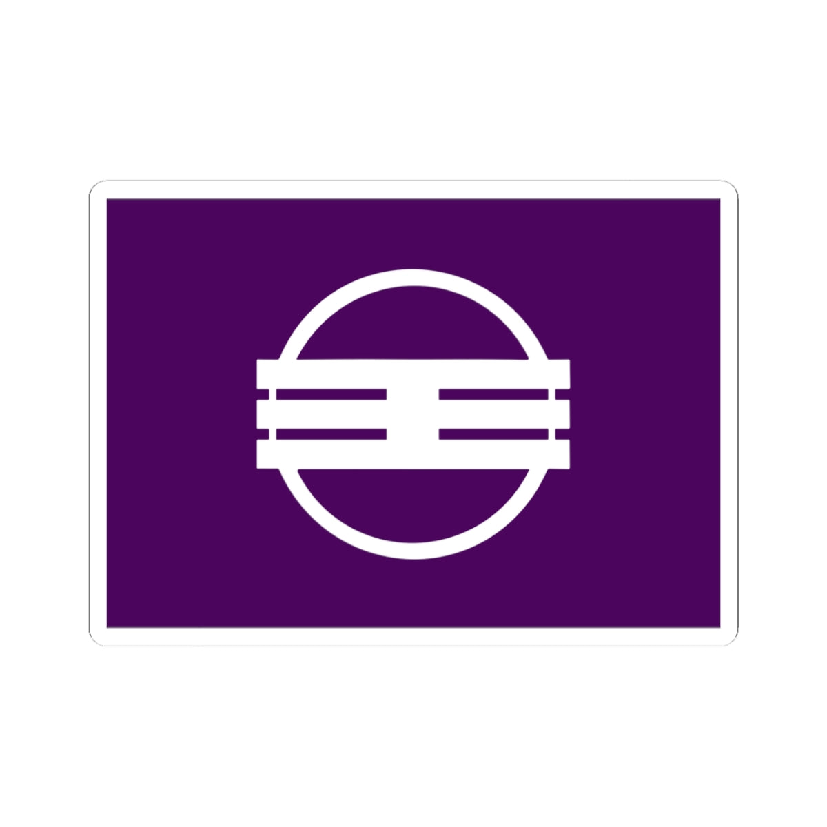 Flag of Oji Nara (Japan) STICKER Vinyl Kiss-Cut Decal