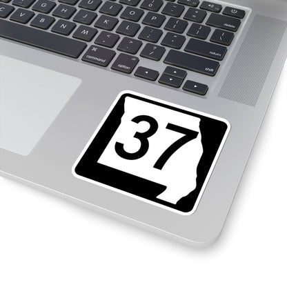 MO-37 (Missouri) (Road Sign) STICKER Vinyl Kiss-Cut Decal