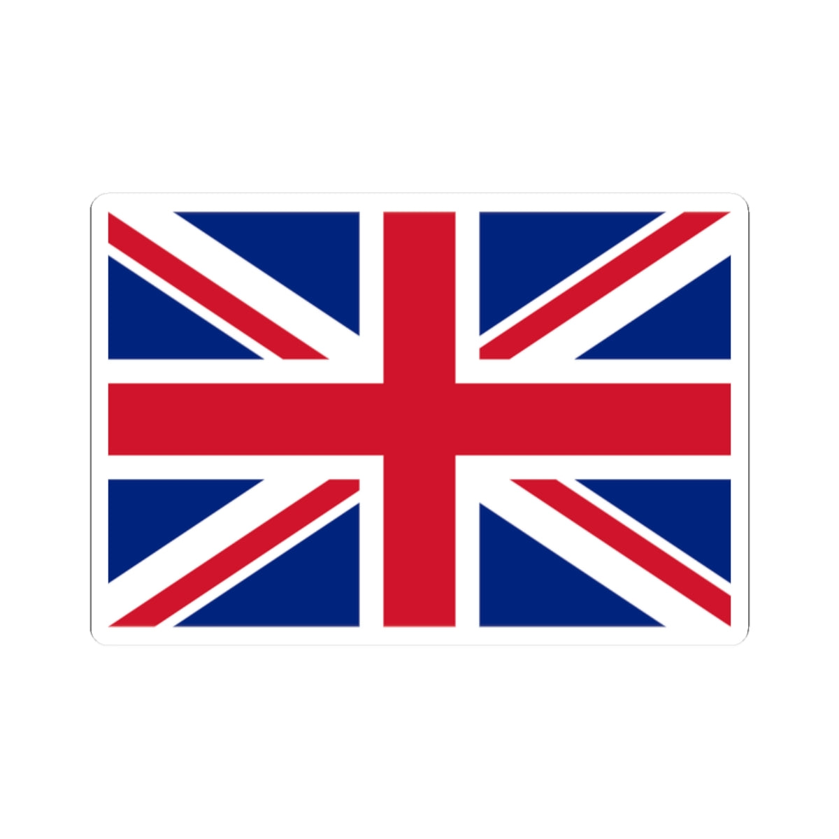 Flag of the United Kingdom 3-2 (United Kingdom) STICKER Vinyl Kiss-Cut Decal