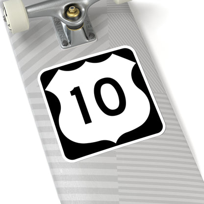 US 10 MN 1961 (Minnesota) (Road Sign) STICKER Vinyl Kiss-Cut Decal