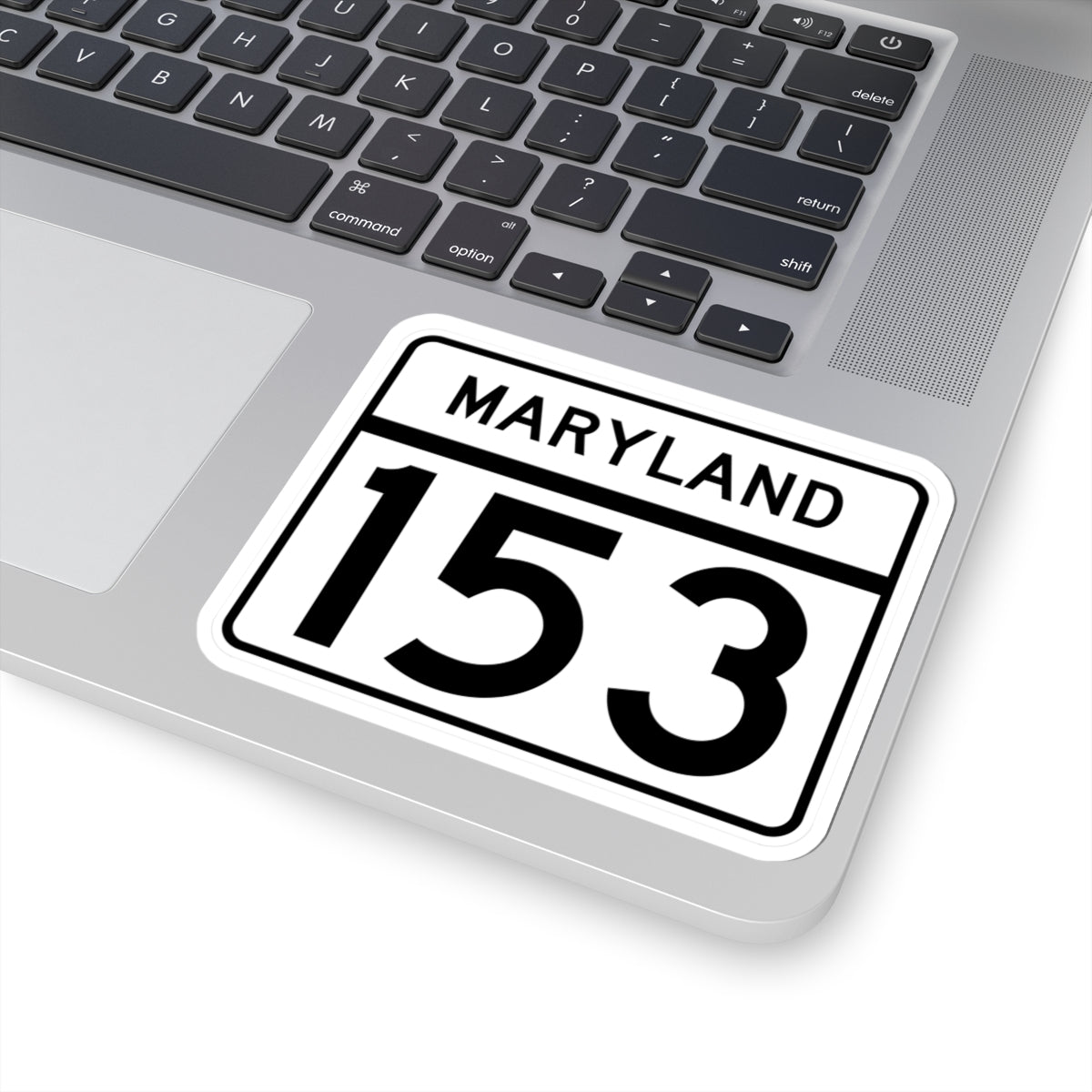 MD Route 153 (Maryland) (Road Sign) STICKER Vinyl Kiss-Cut Decal
