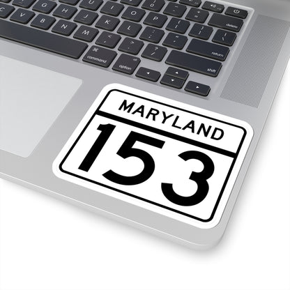 MD Route 153 (Maryland) (Road Sign) STICKER Vinyl Kiss-Cut Decal