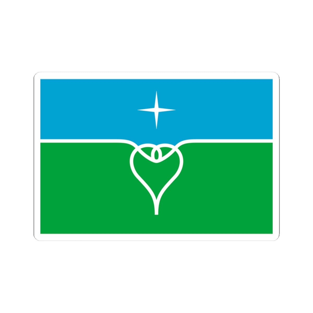 Flag of Povorovo Moscow oblast (Russia) STICKER Vinyl Kiss-Cut Decal
