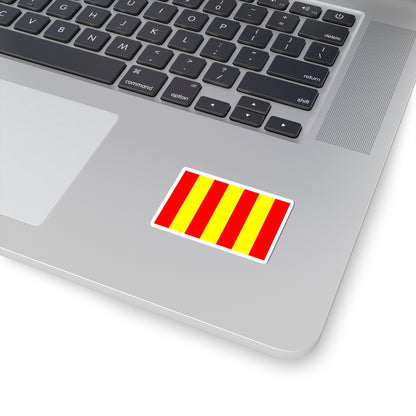 Flag of Forcalquier (France) STICKER Vinyl Kiss-Cut Decal