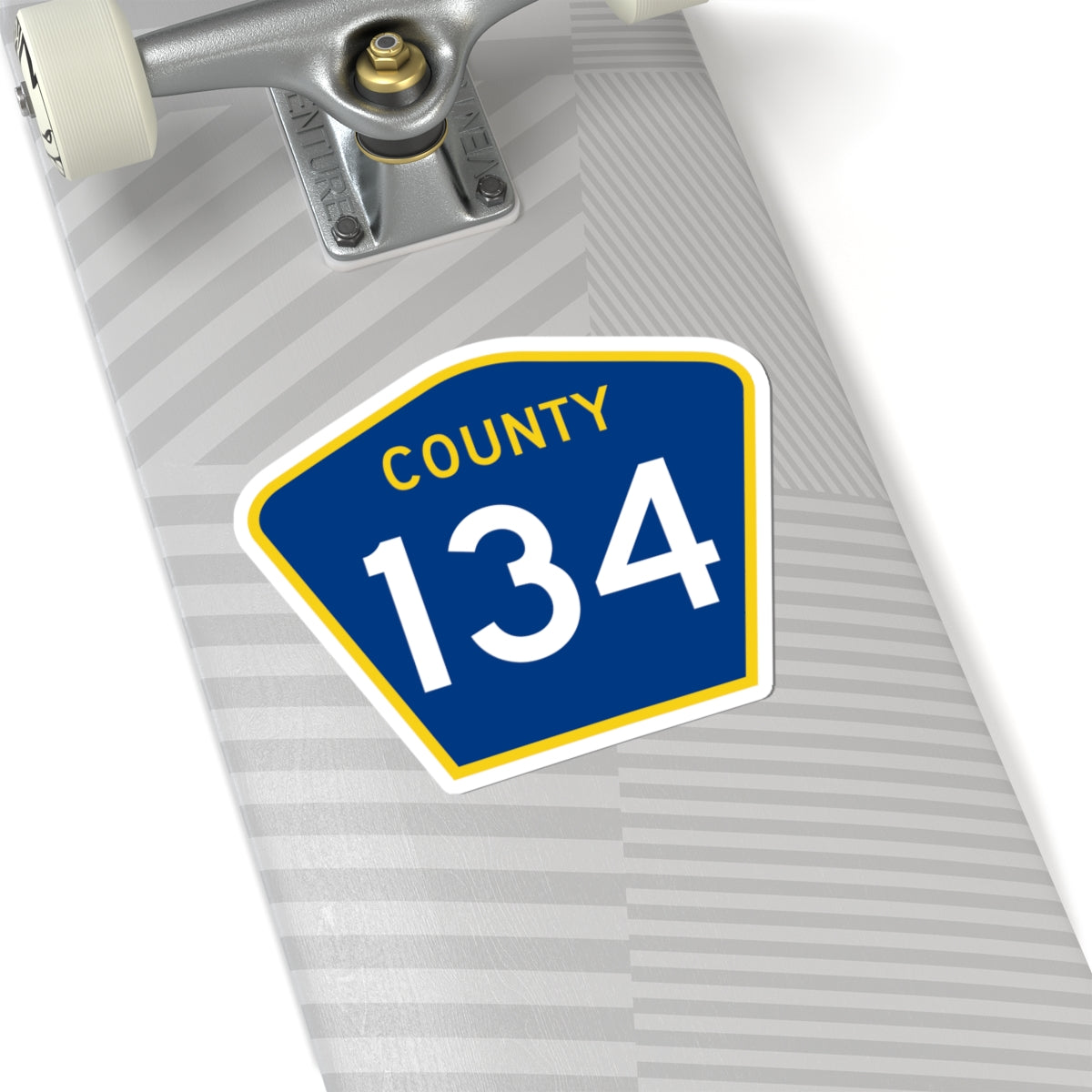 County 134 MN (Minnesota) (Road Sign) STICKER Vinyl Kiss-Cut Decal