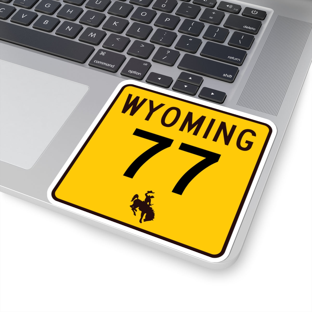 WY-77 (Wyoming) (Road Sign) STICKER Vinyl Kiss-Cut Decal