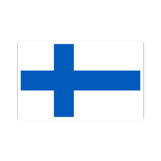 Flag of Finland 1918-1920 (Finland)_1 STICKER Vinyl Kiss-Cut Decal