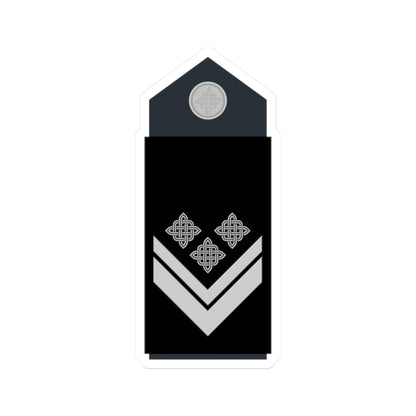 Naramenica odore časničkog namjesnika HRZ i PZO (Croatia) (Military Rank) STICKER Vinyl Kiss-Cut Decal