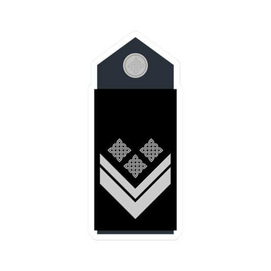 Naramenica odore časničkog namjesnika HRZ i PZO (Croatia) (Military Rank) STICKER Vinyl Kiss-Cut Decal