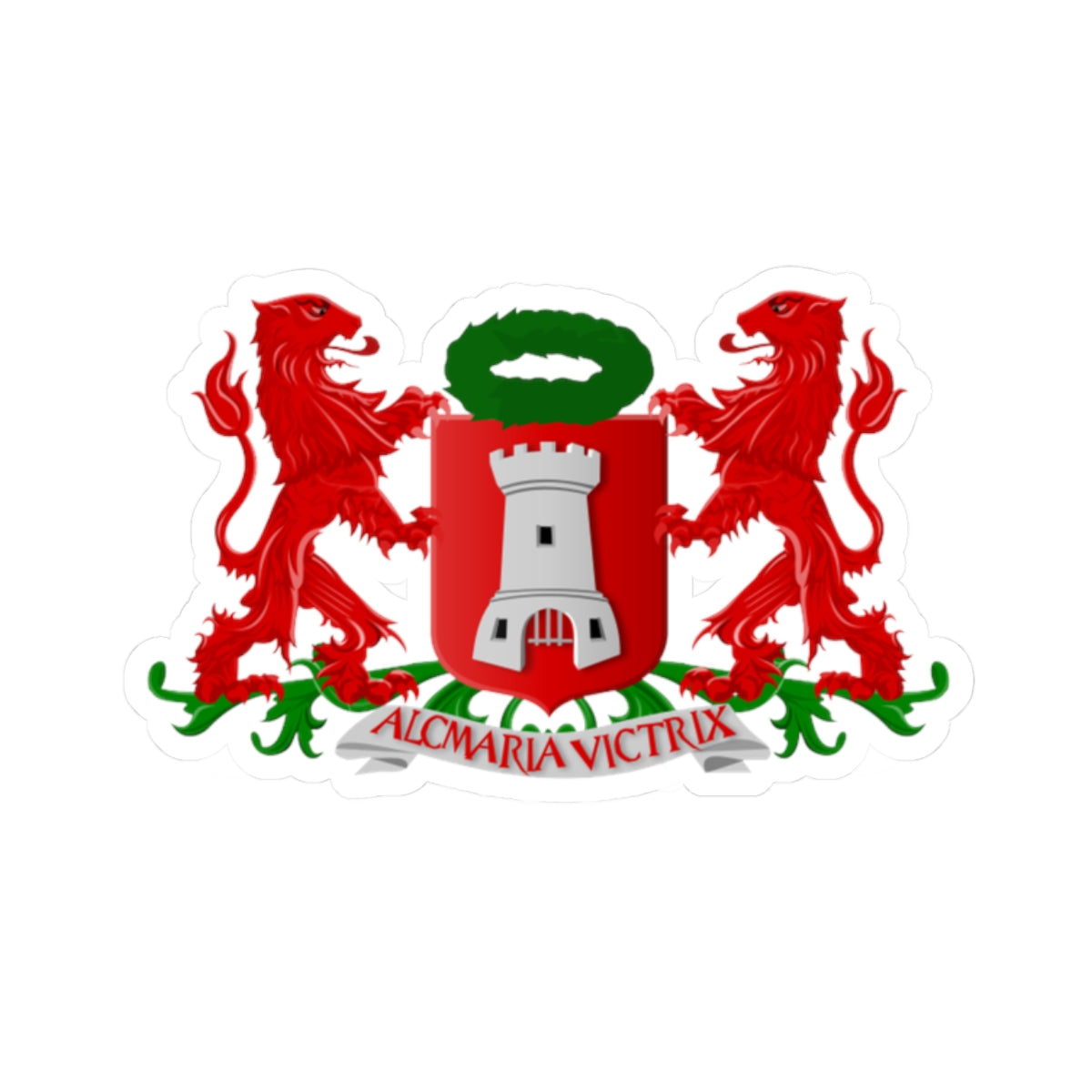 Alkmaar wapen (Netherlands) (Coat of Arms) STICKER Vinyl Kiss-Cut Decal