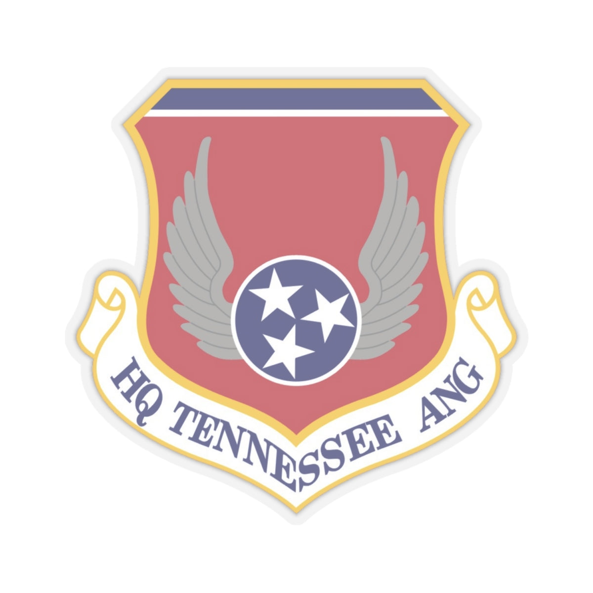 HQ Tennessee Air National Guard (U.S. Air Force) STICKER Vinyl Kiss-Cut Decal