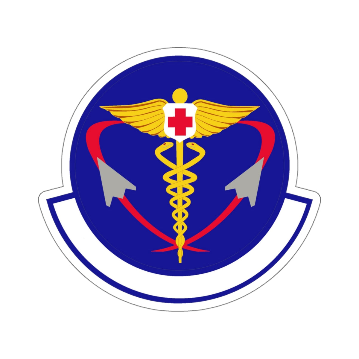 82 Operational Medical Readiness Squadron AETC (U.S. Air Force) STICKER Vinyl Kiss-Cut Decal-4" × 4"-White-The Sticker Space