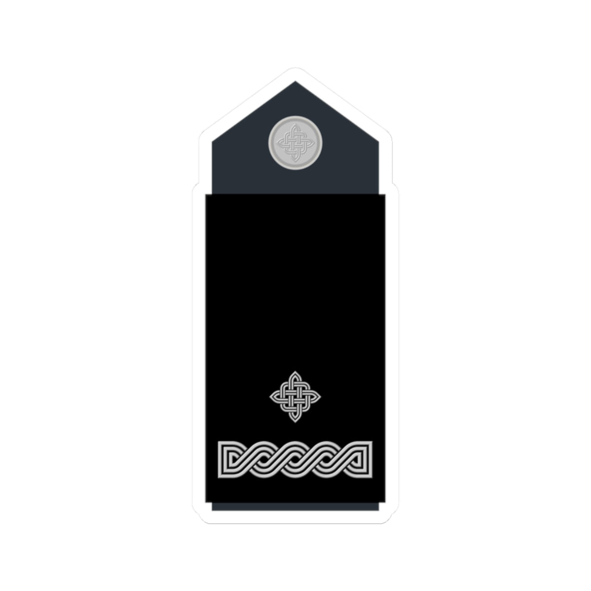 Naramenica službene odore poručnika HRZ i PZO (Croatia) (Military Rank) STICKER Vinyl Kiss-Cut Decal