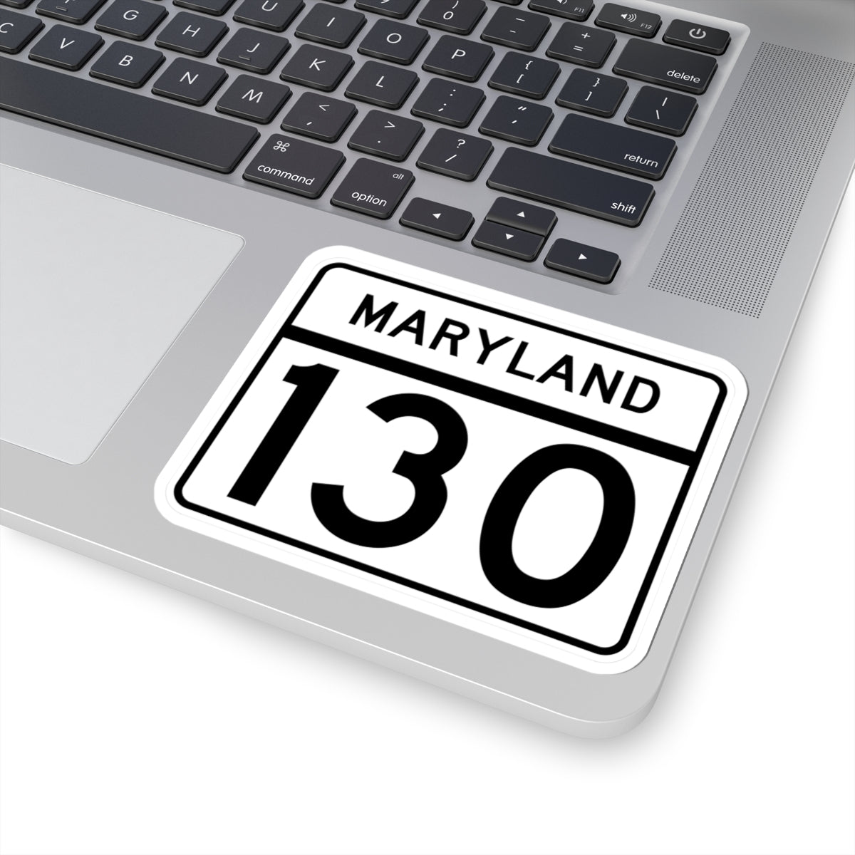 MD Route 130 (Maryland) (Road Sign) STICKER Vinyl Kiss-Cut Decal