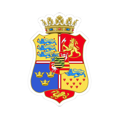 Armoiries de Dorothée de Saxe-Lauenbourg 1511-1571 (Denmark) (Coat of Arms) STICKER Vinyl Kiss-Cut Decal