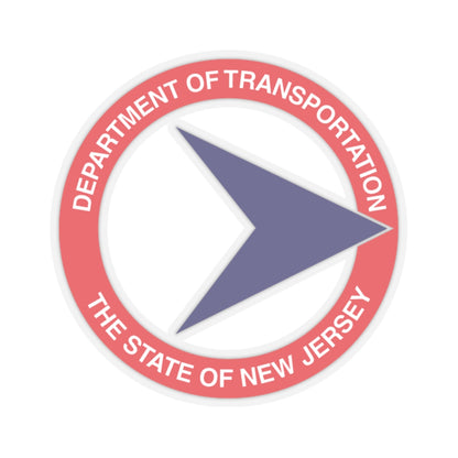 Seal of the New Jersey Department of Transportation - STICKER Vinyl Kiss-Cut Decal