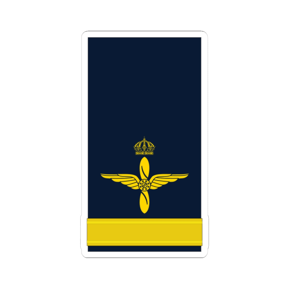 OF 1 Fänrik FV hylsa (Sweden) (Military Rank) STICKER Vinyl Kiss-Cut Decal