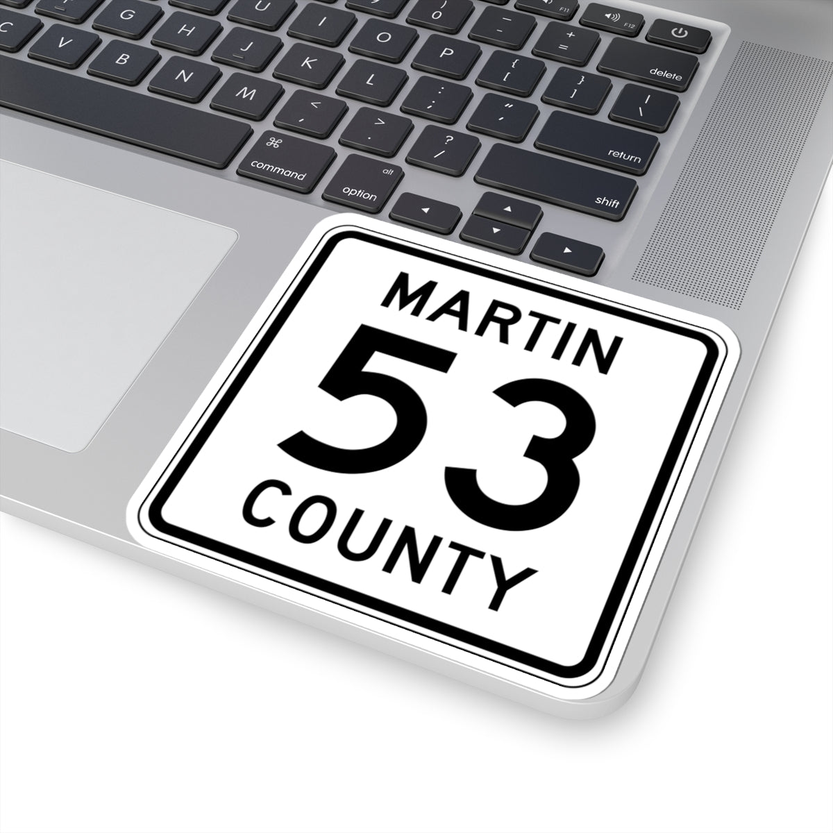 Martin County Route 53 MN (Minnesota) (Road Sign) STICKER Vinyl Kiss-Cut Decal