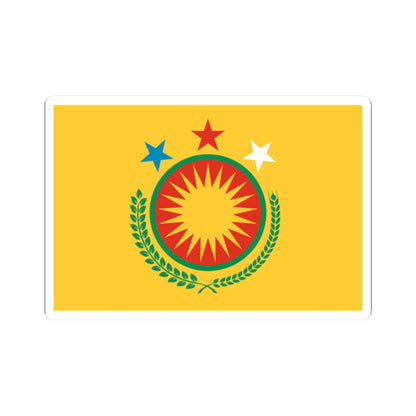 Diplomatic Flag of Northern Syria (Syria) STICKER Vinyl Kiss-Cut Decal