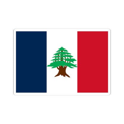 Flag of Lebanon 1920-1943 (Lebanon) STICKER Vinyl Kiss-Cut Decal