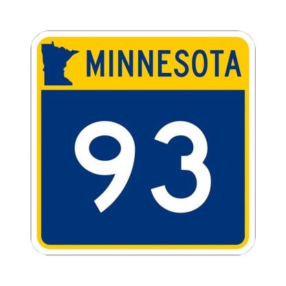 MN-93 (Minnesota) (Road Sign) STICKER Vinyl Kiss-Cut Decal
