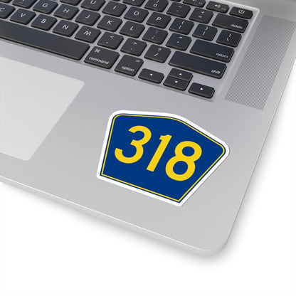 PR secondary 318 (Puerto Rico) (Road Sign) STICKER Vinyl Kiss-Cut Decal