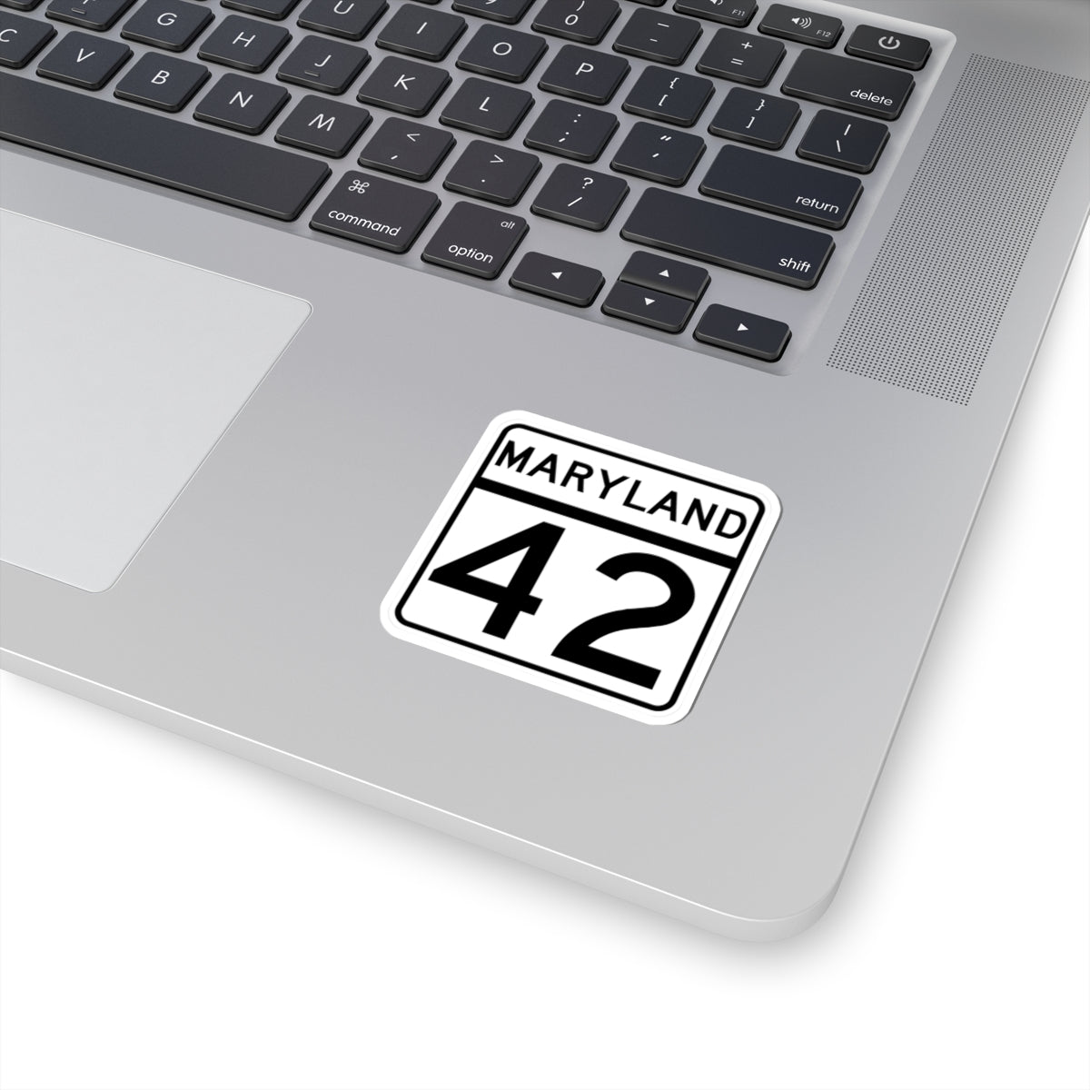 MD Route 42 (Maryland) (Road Sign) STICKER Vinyl Kiss-Cut Decal
