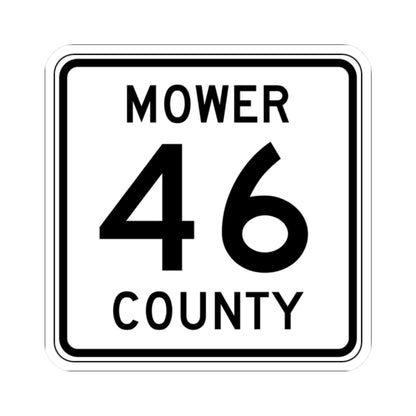 Mower County Route 46 MN (Minnesota) (Road Sign) STICKER Vinyl Kiss-Cut Decal