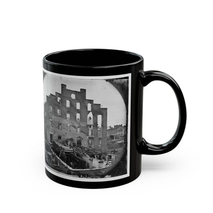 Richmond, Va. Ruins Of Paper Mill; Wrecked Paper-Making Machinery In Foreground (U.S. Civil War) Black Coffee Mug