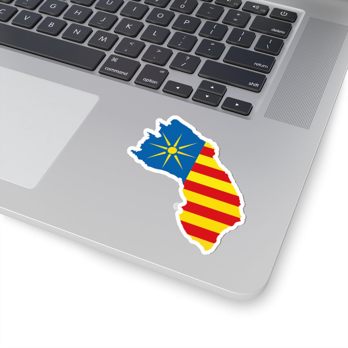 Flag map of Salento (Italy) STICKER Vinyl Kiss-Cut Decal