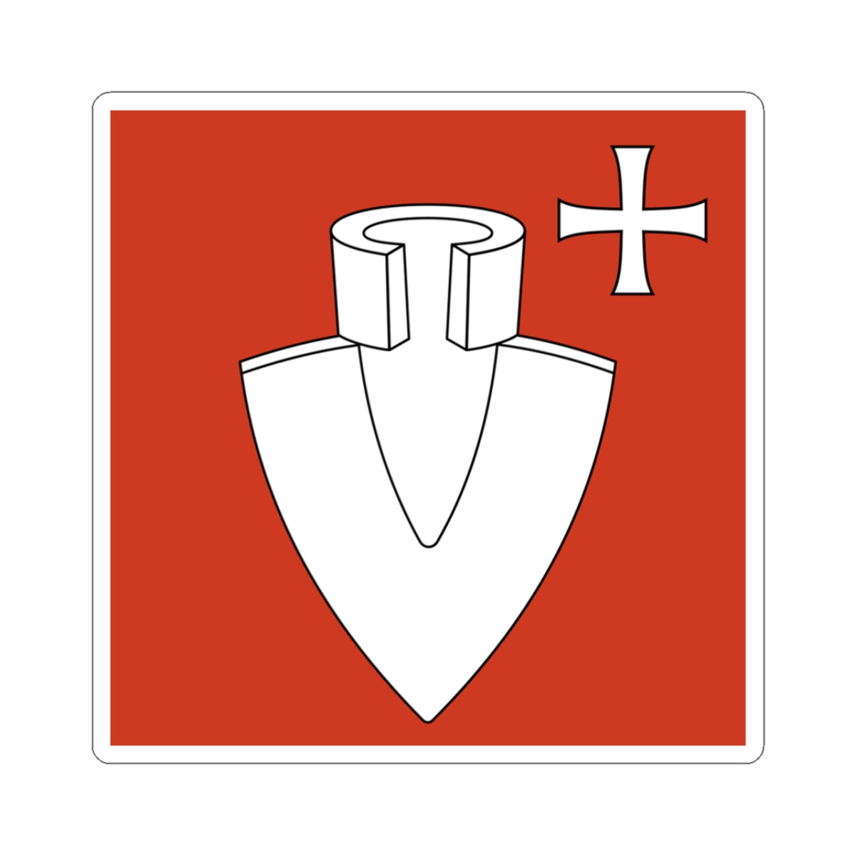 CHE Schwamendingen ZH Flag (Switzerland) STICKER Vinyl Kiss-Cut Decal