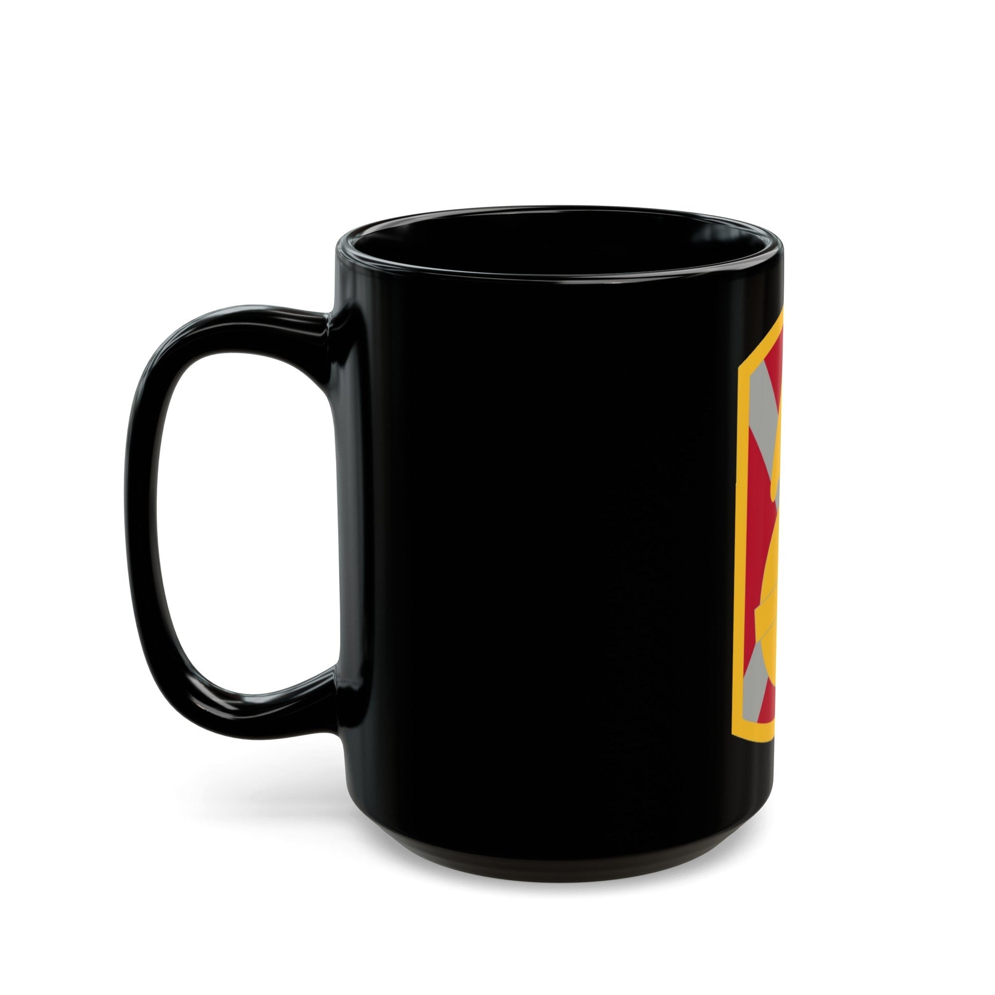 107th Artillery Brigade (U.S. Army) Black Coffee Mug-The Sticker Space