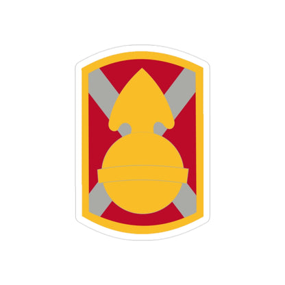 107th Artillery Brigade (U.S. Army) REVERSE PRINT Transparent STICKER-2" × 2"-The Sticker Space