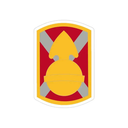 107th Artillery Brigade (U.S. Army) REVERSE PRINT Transparent Die-Cut STICKER 6 Inch Die-Cut Transparent - The Sticker Space