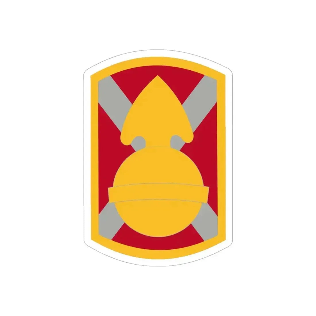 107th Artillery Brigade (U.S. Army) REVERSE PRINT Transparent Die-Cut STICKER - The Sticker Space