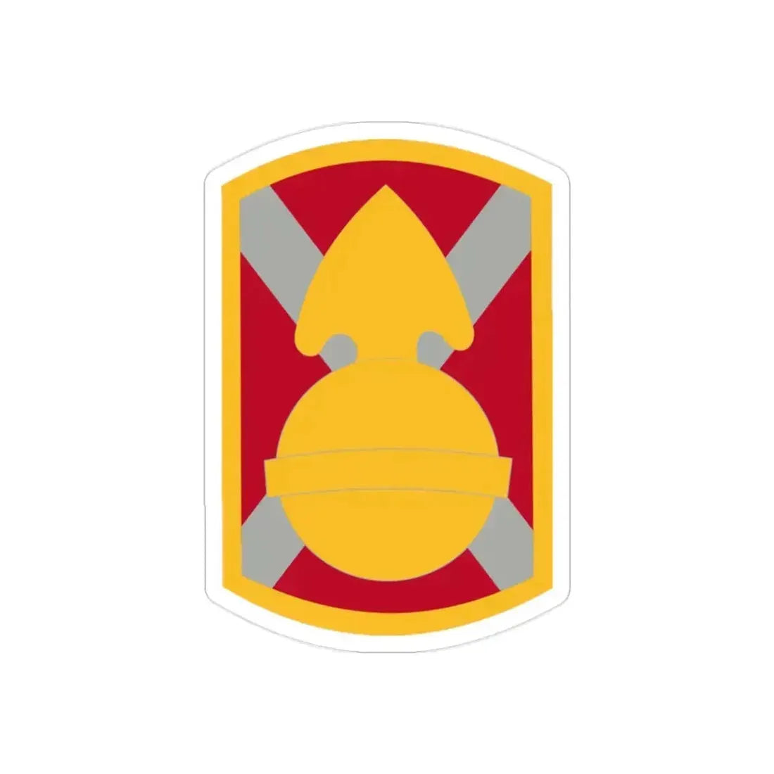 107th Artillery Brigade (U.S. Army) REVERSE PRINT Transparent Die-Cut STICKER - The Sticker Space