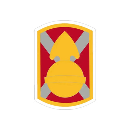 107th Artillery Brigade (U.S. Army) REVERSE PRINT Transparent Die-Cut STICKER - The Sticker Space
