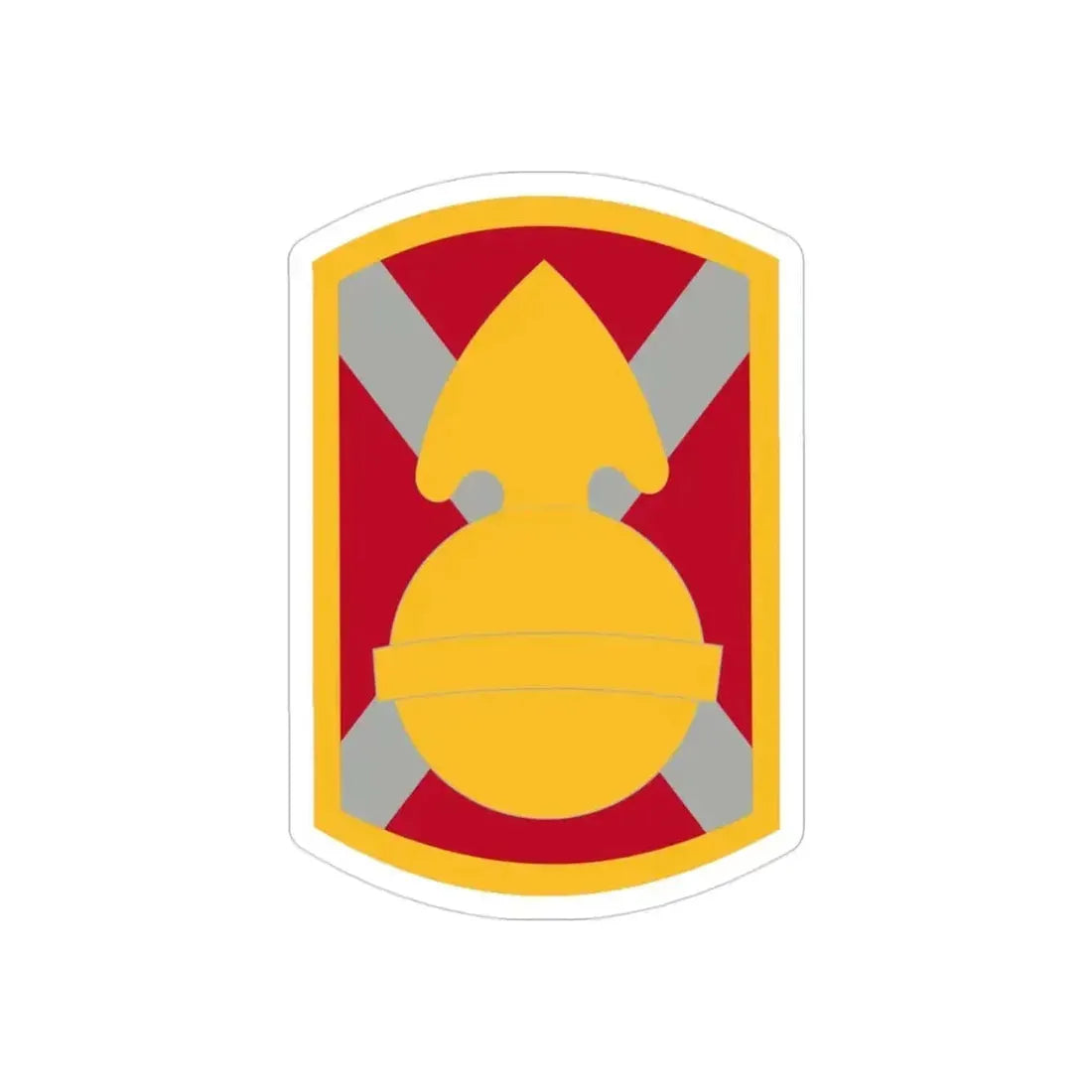 107th Artillery Brigade (U.S. Army) REVERSE PRINT Transparent Die-Cut STICKER - The Sticker Space