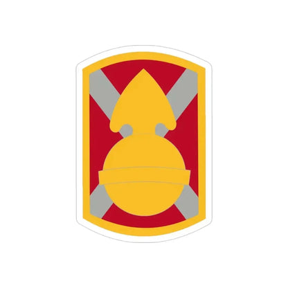 107th Artillery Brigade (U.S. Army) REVERSE PRINT Transparent Die-Cut STICKER - The Sticker Space