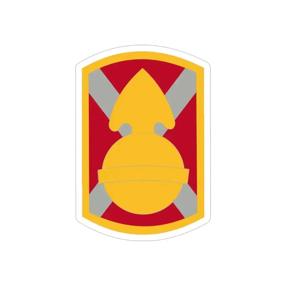 107th Artillery Brigade (U.S. Army) REVERSE PRINT Transparent Die-Cut STICKER - The Sticker Space