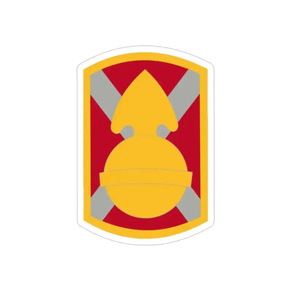 107th Artillery Brigade (U.S. Army) REVERSE PRINT Transparent Die-Cut STICKER - The Sticker Space
