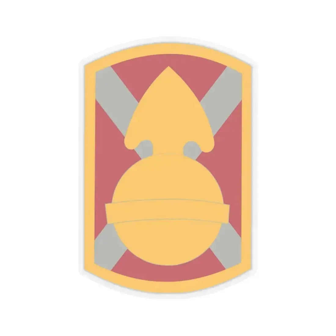 107th Artillery Brigade (U.S. Army) STICKER Vinyl Kiss-Cut Decal 3 Inch Transparent - The Sticker Space