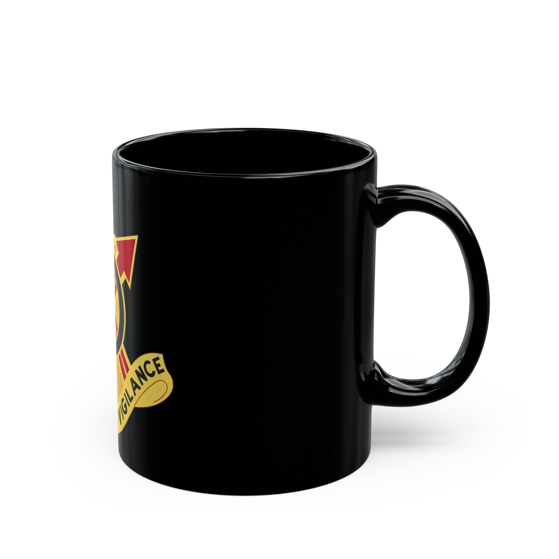 107th Artillery Group (U.S. Army) Black Coffee Mug-The Sticker Space