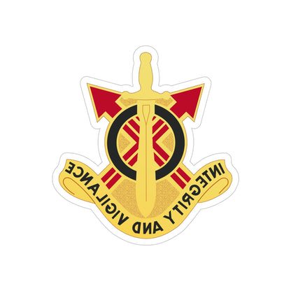 107th Artillery Group (U.S. Army) REVERSE PRINT Transparent STICKER-6" × 6"-The Sticker Space